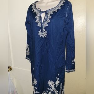 Nurture Embroidered Popover Dress Size Medium